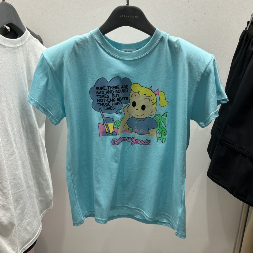 TARABY MOTION韓國直郵女士新品推薦人氣26春夏休閑26夏季T恤TARABY MOTIONT恤圖色1
