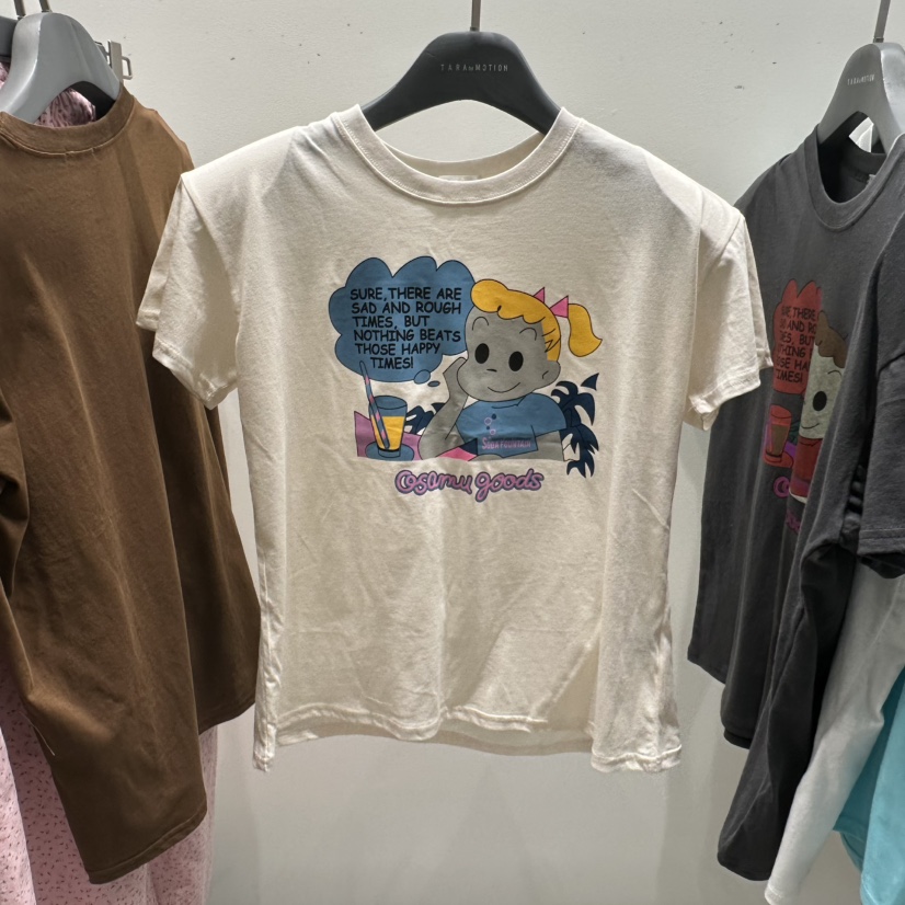 TARABY MOTION韓國直郵女士新品推薦人氣26春夏休閑26夏季T恤TARABY MOTIONT恤圖色4