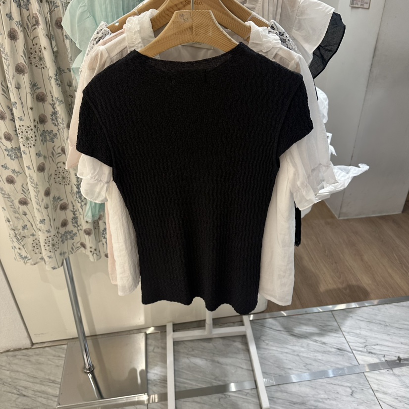 ABLESTUDIO韓國代購女裝新款休閑熱賣推薦26春夏職業26夏季T恤ABLESTUDIOT恤
