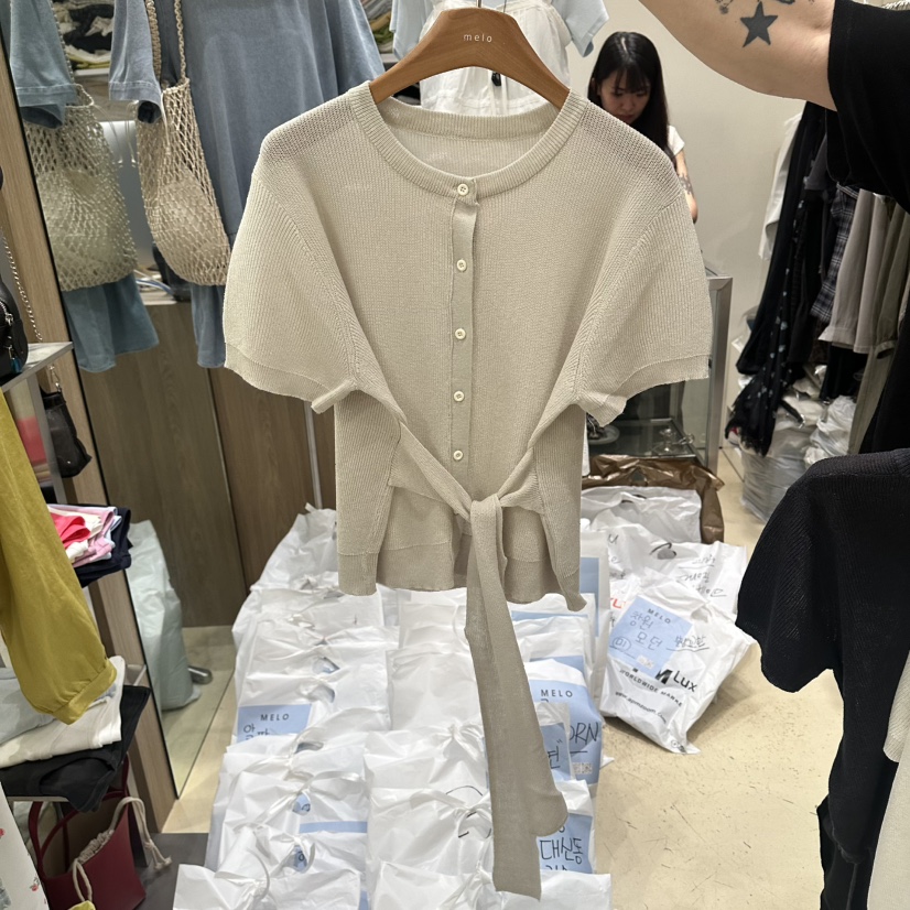 MELO韓國直郵女士新品26春夏休閑熱賣職業人氣26夏季針織衫MELO針織衫圖色6