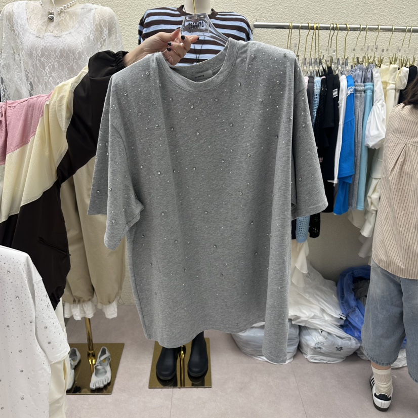 DRAWING韓國直郵女裝新品時尚休閑26夏季推薦人氣熱賣T恤DRAWINGT恤圖色2