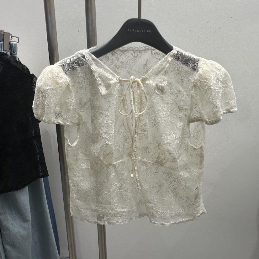 TARABY MOTION韓國東大門直郵女士新品職業26夏季襯衫蕾絲衫TARABY MOTION襯衫/蕾絲衫圖色2奶油色