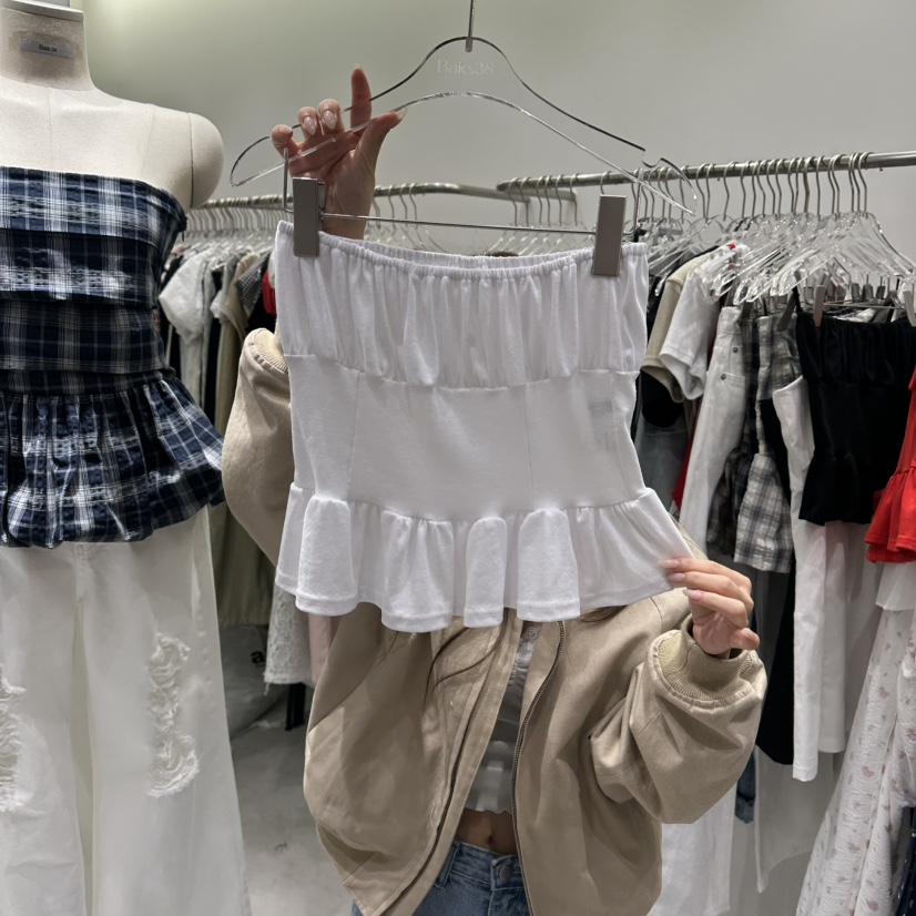 BAIE.38韓國東大門直郵女裝新款26春夏人氣吊帶背心荷葉邊BAIE.38吊帶/背心圖色2