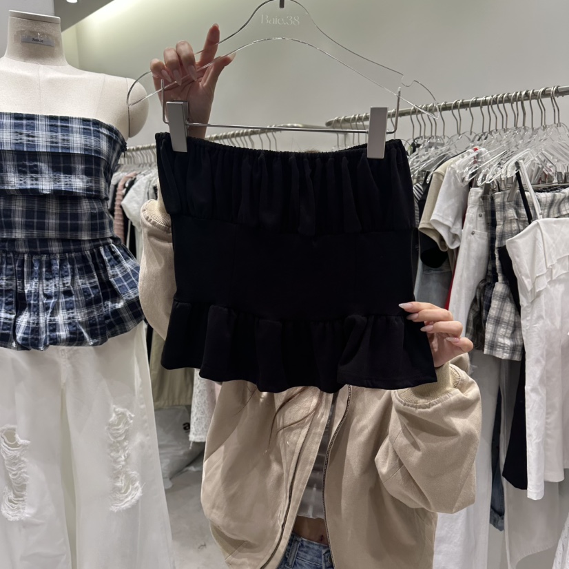 BAIE.38韓國東大門直郵女裝新款26春夏人氣吊帶背心荷葉邊BAIE.38吊帶/背心圖色3