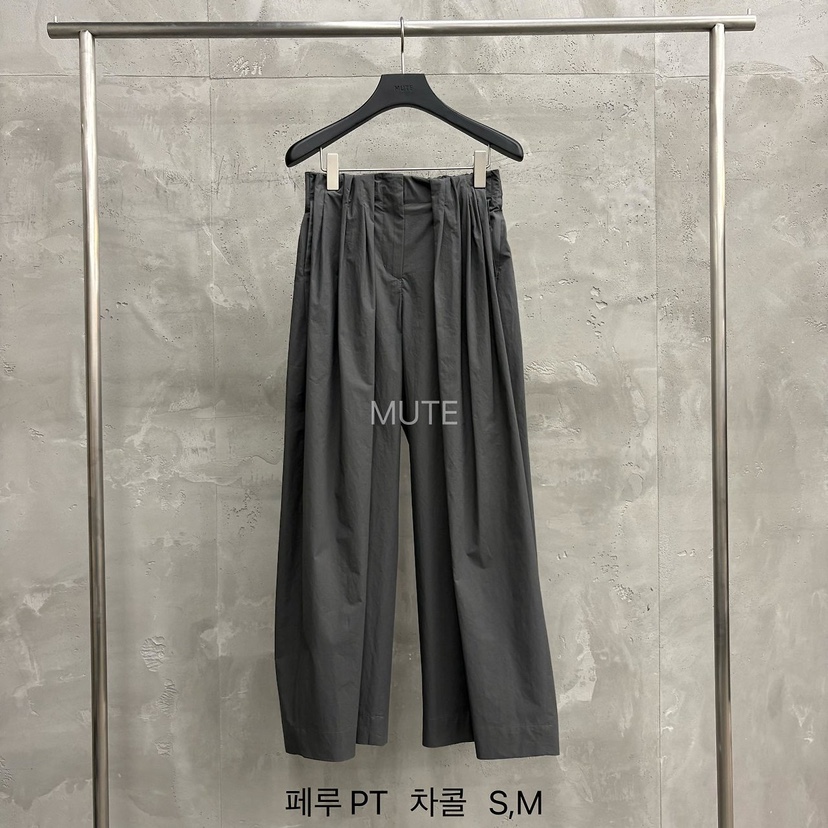 MUTE-P韓國直郵女士新品時尚26春夏推薦人氣熱賣職業休閑褲MUTE休閑褲圖色3墨色