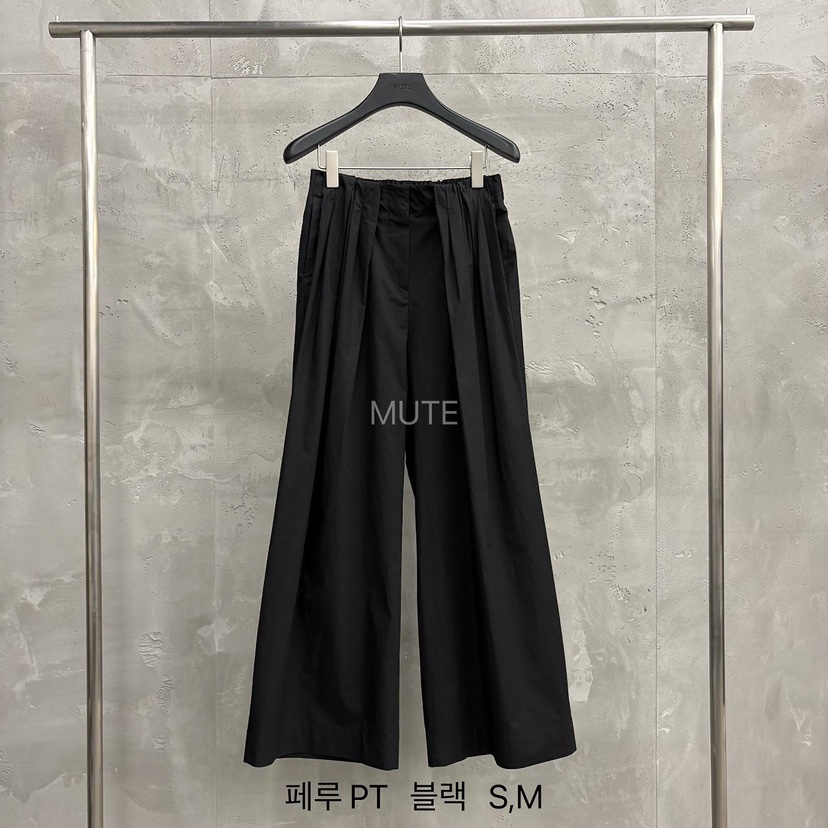 MUTE-P韓國直郵女士新品時尚26春夏推薦人氣熱賣職業休閑褲MUTE休閑褲圖色4黑色
