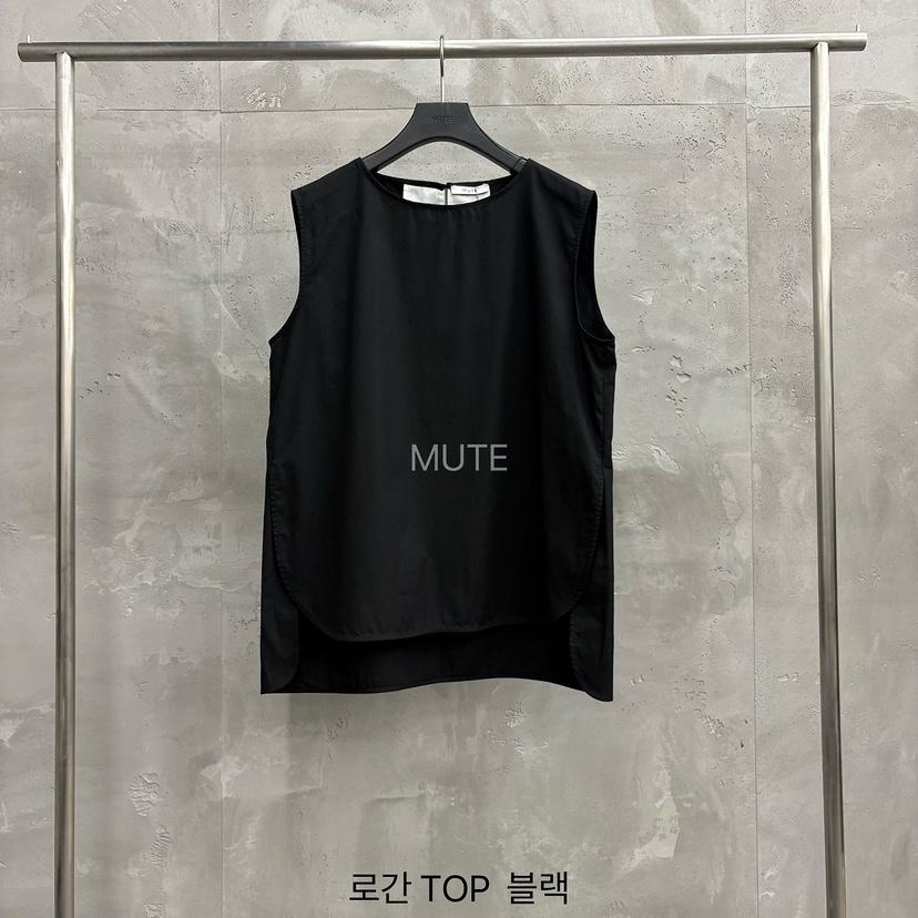 MUTE-P韓國代購女裝新款人氣熱賣職業26春夏休閑吊帶背心MUTE吊帶/背心圖色4黑色