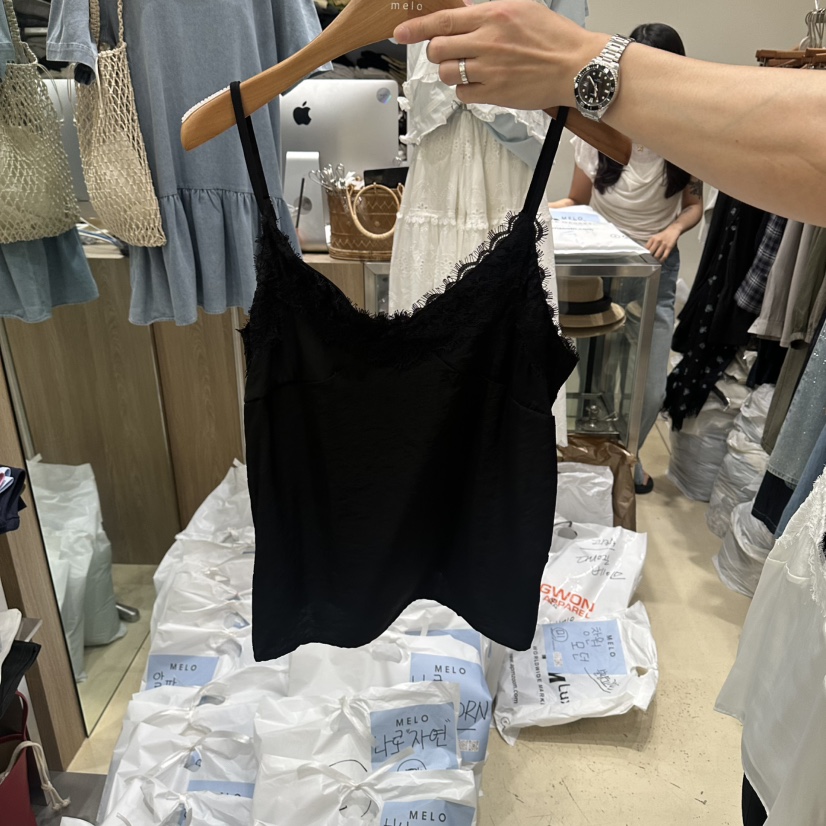MELO韓國直郵女裝新品推薦人氣26春夏26夏季吊帶背心蕾絲MELO吊帶/背心圖色2