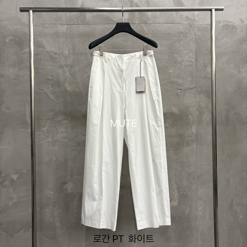 MUTE-P韓國東大門代購女裝新款26夏季熱賣26春夏休閑休閑褲MUTE休閑褲圖色1