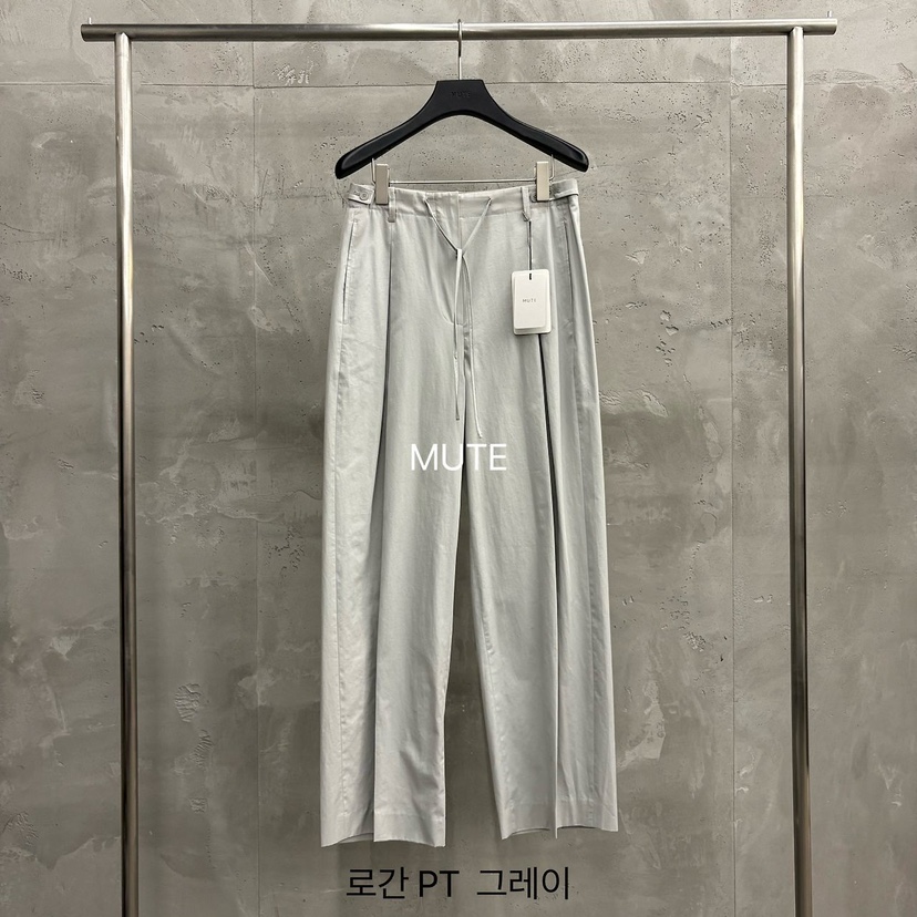 MUTE-P韓國東大門代購女裝新款26夏季熱賣26春夏休閑休閑褲MUTE休閑褲圖色2