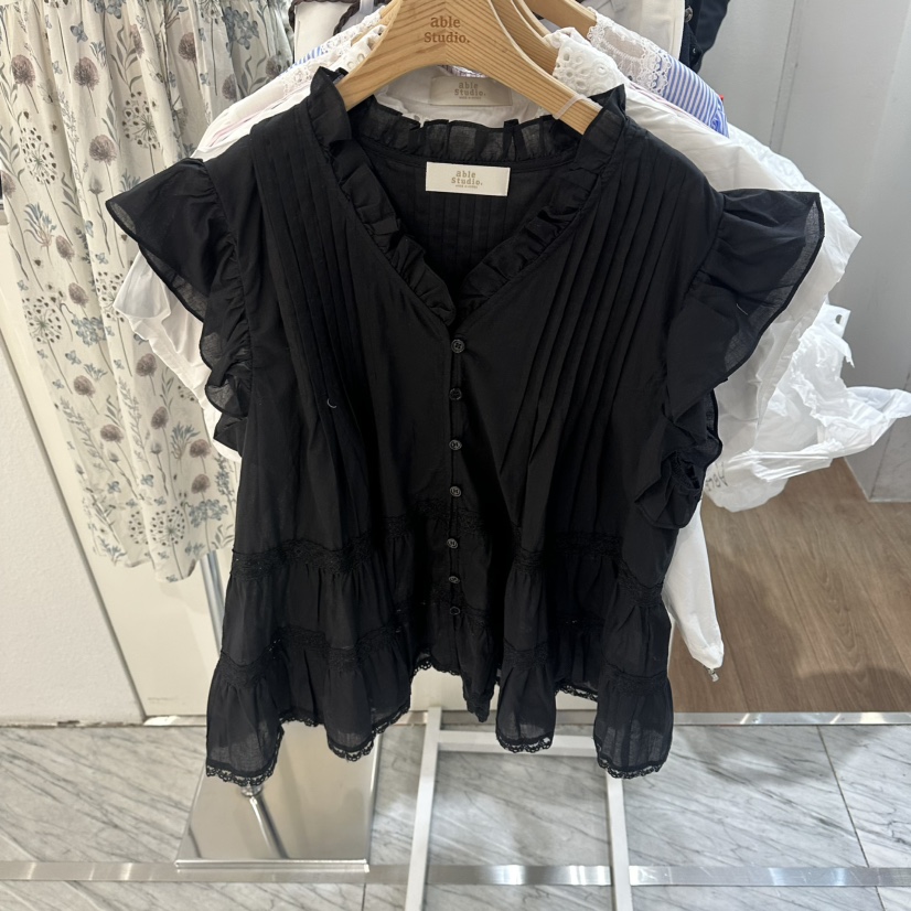 ABLESTUDIO韓國直郵女裝新品推薦職業26春夏26夏季襯衫蕾絲衫ABLESTUDIO襯衫/蕾絲衫圖色3
