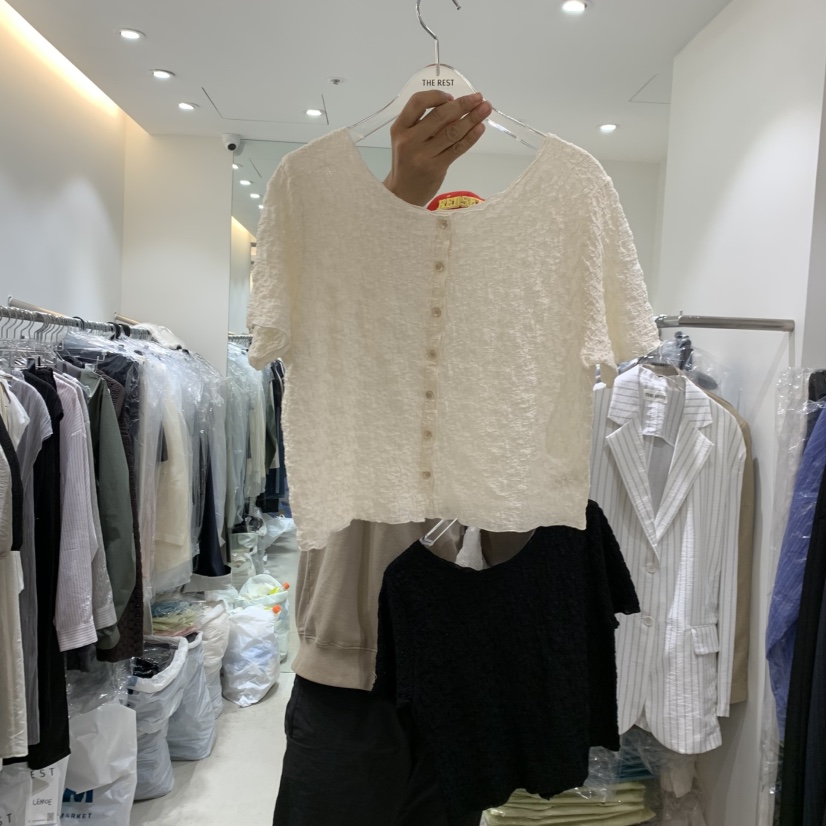 THE REST韓國直郵實拍女士新品時尚職業人氣26春夏推薦T恤THE REST/UNNOEUDT恤