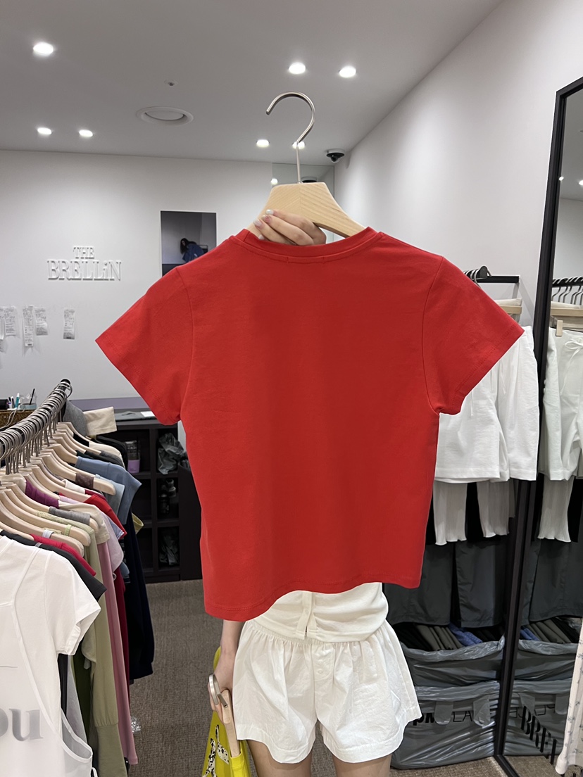 BRELLIN韓國直郵實拍女士新品26夏季人氣職業26春夏時尚T恤BRELLINT恤