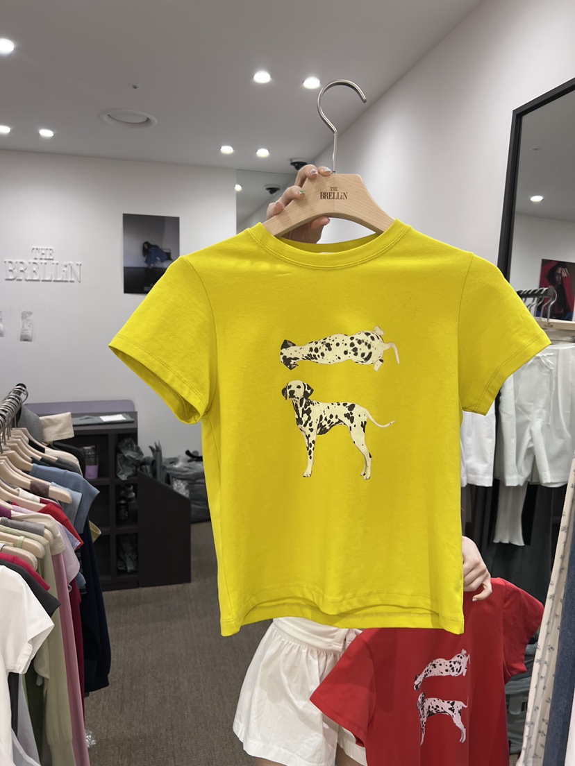 BRELLIN韓國直郵實拍女士新品26夏季人氣職業26春夏時尚T恤BRELLINT恤圖色1