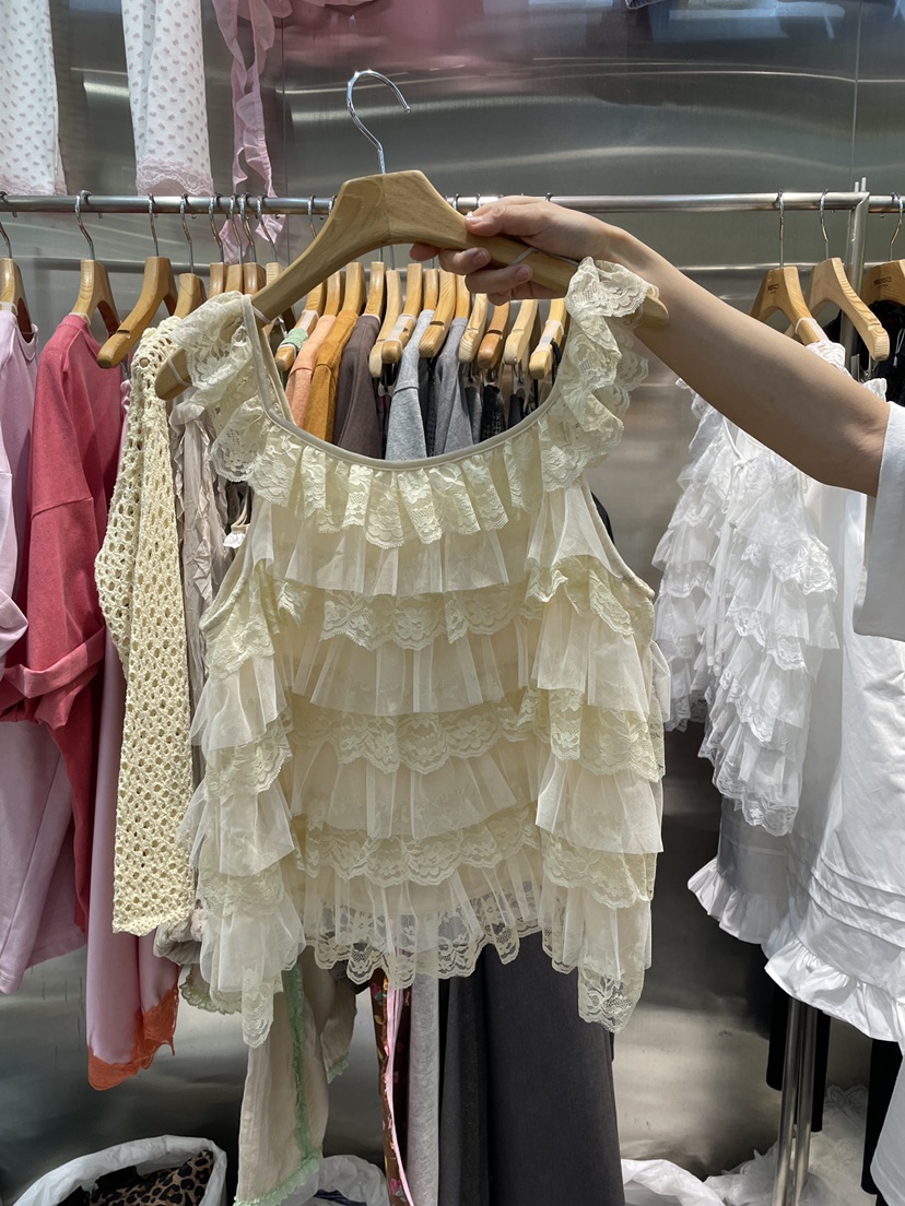MENDL S韓國東大門代購女士新款26夏季職業時尚襯衫蕾絲衫MENDL S襯衫/蕾絲衫