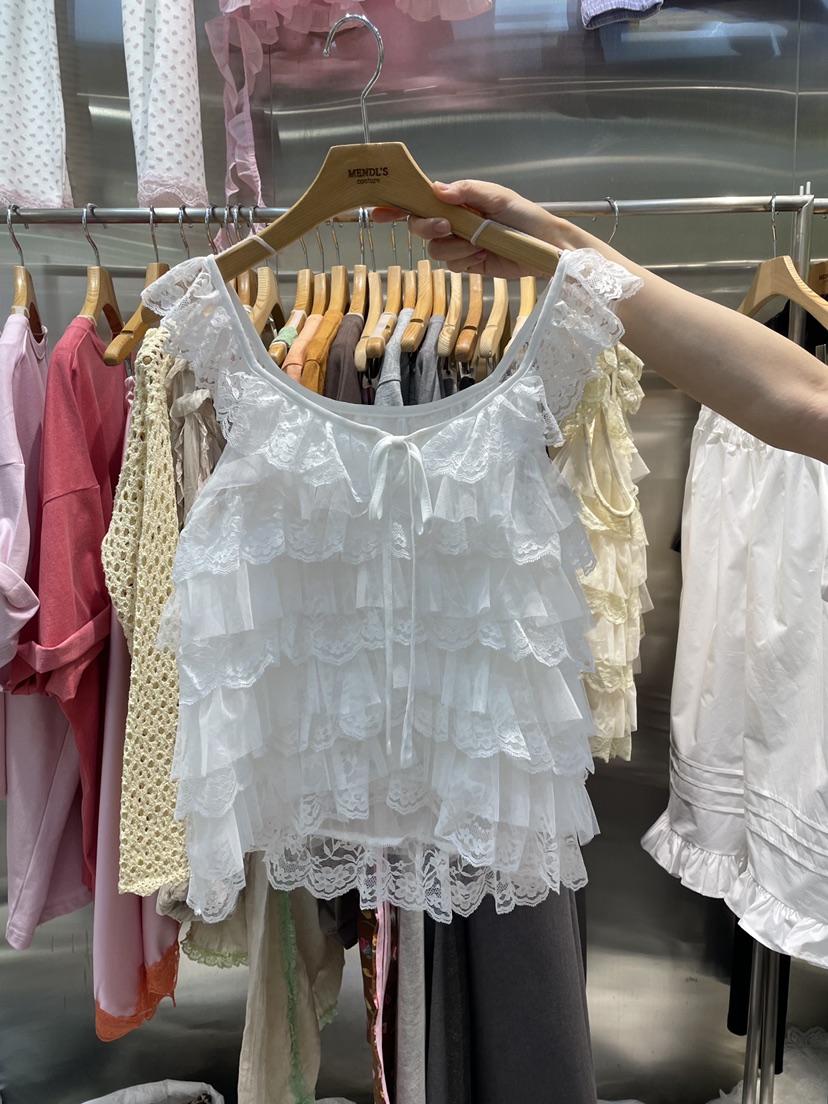 MENDL S韓國東大門代購女士新款26夏季職業時尚襯衫蕾絲衫MENDL S襯衫/蕾絲衫圖色2