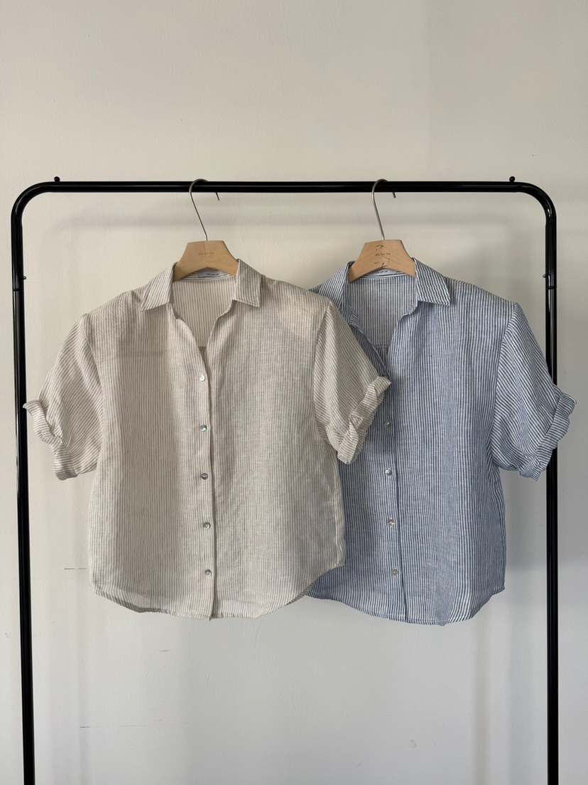 LIMLIMLIM東大門實拍韓國女士新品26夏季休閑襯衫蕾絲衫亞麻LIM LIM LIM襯衫/蕾絲衫