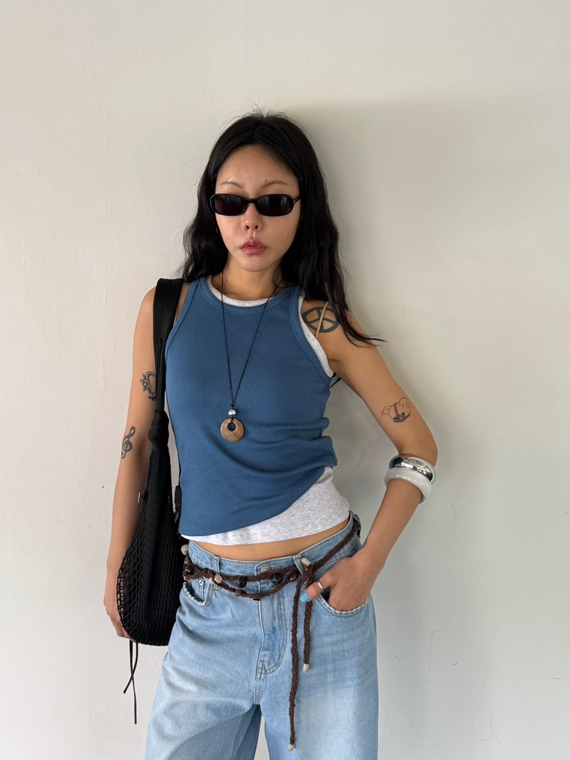LIMLIMLIM韓國直郵女士新品人氣休閑職業吊帶背心不含內搭LIM LIM LIM吊帶/背心