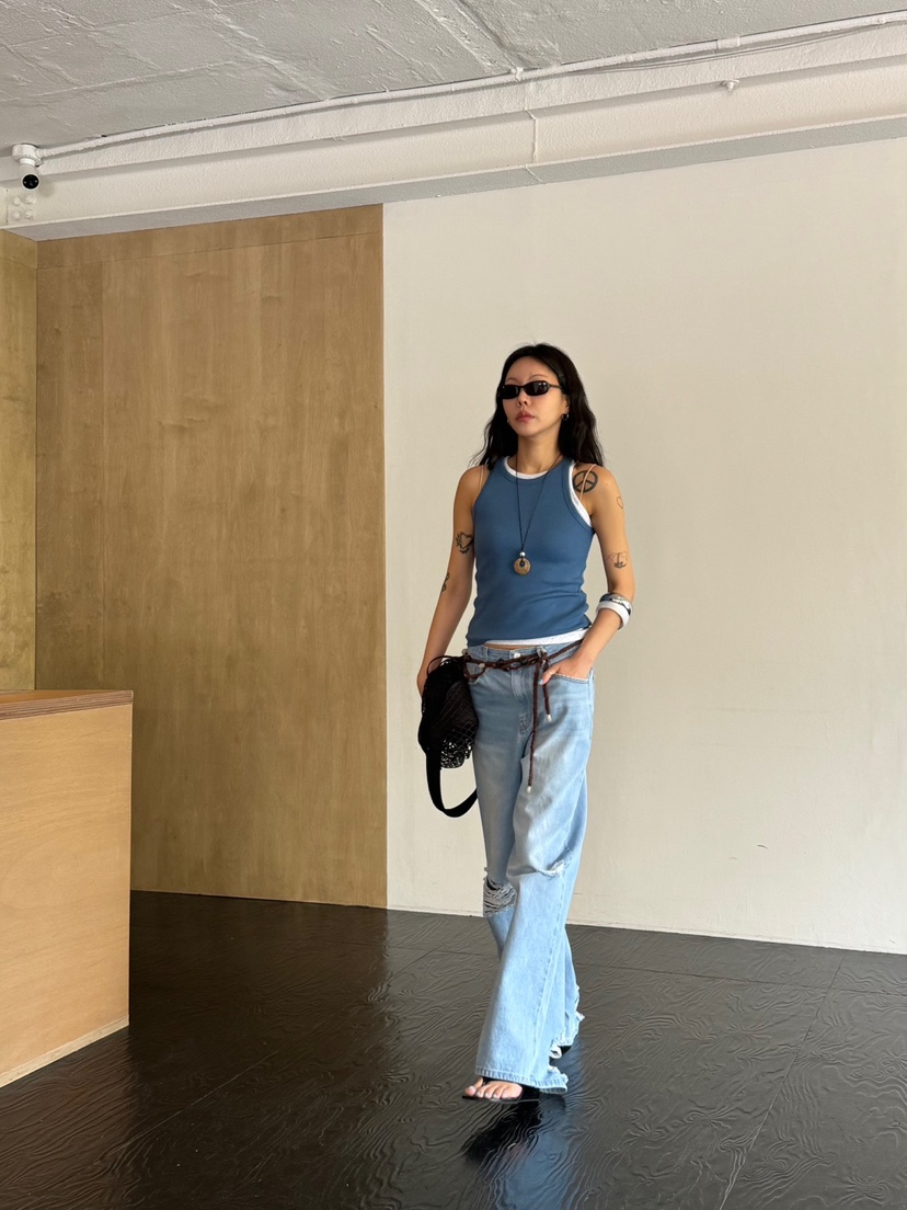 LIMLIMLIM韓國直郵女士新品人氣休閑職業吊帶背心不含內搭LIM LIM LIM吊帶/背心