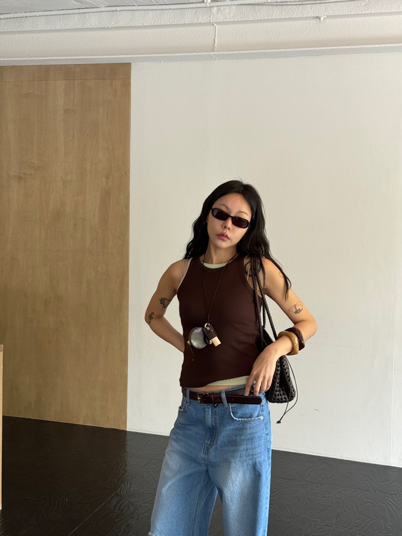 LIMLIMLIM韓國直郵女士新品人氣休閑職業吊帶背心不含內搭LIM LIM LIM吊帶/背心