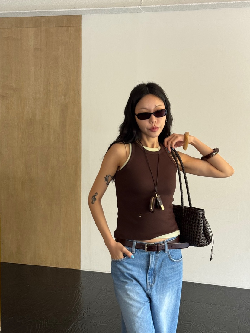 LIMLIMLIM韓國直郵女士新品人氣休閑職業吊帶背心不含內搭LIM LIM LIM吊帶/背心