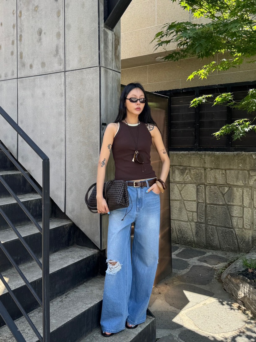 LIMLIMLIM韓國直郵女士新品人氣休閑職業吊帶背心不含內搭LIM LIM LIM吊帶/背心圖色5