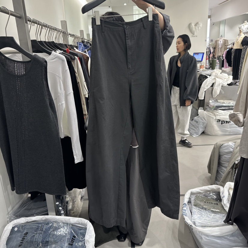 DIARRA韓國直郵女士新品時尚人氣休閑26春夏休閑褲工裝褲DIARRA休閑褲圖色1墨色