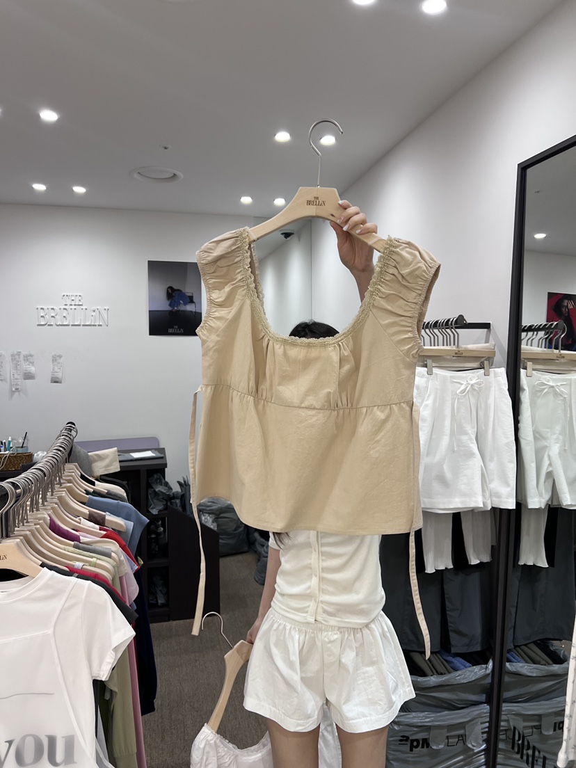 BRELLIN韓國直郵女士新品人氣時尚推薦26夏季26春夏襯衫蕾絲衫BRELLIN襯衫/蕾絲衫圖色2