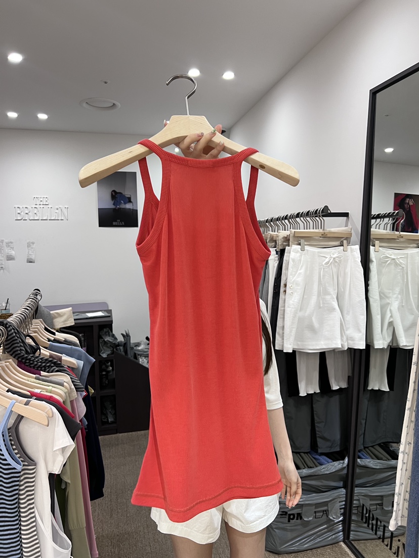 BRELLIN韓國東大門代購女士新品休閑人氣推薦吊帶背心復古BRELLIN吊帶/背心