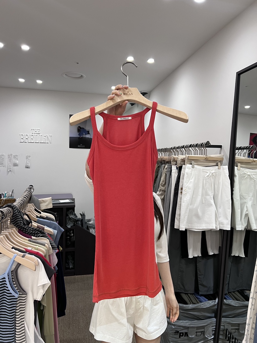 BRELLIN韓國東大門代購女士新品休閑人氣推薦吊帶背心復古BRELLIN吊帶/背心圖色2