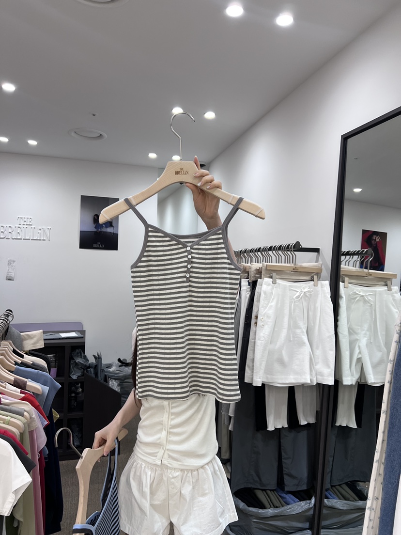 BRELLIN韓國直郵實拍女士新款推薦26夏季熱賣26春夏吊帶背心BRELLIN吊帶/背心圖色2