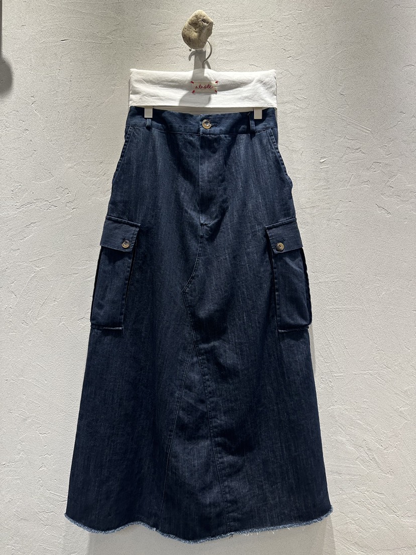 AT NOTE韓國代購女裝新款休閑26夏季職業26春夏長裙工裝AT NOTE長裙圖色2