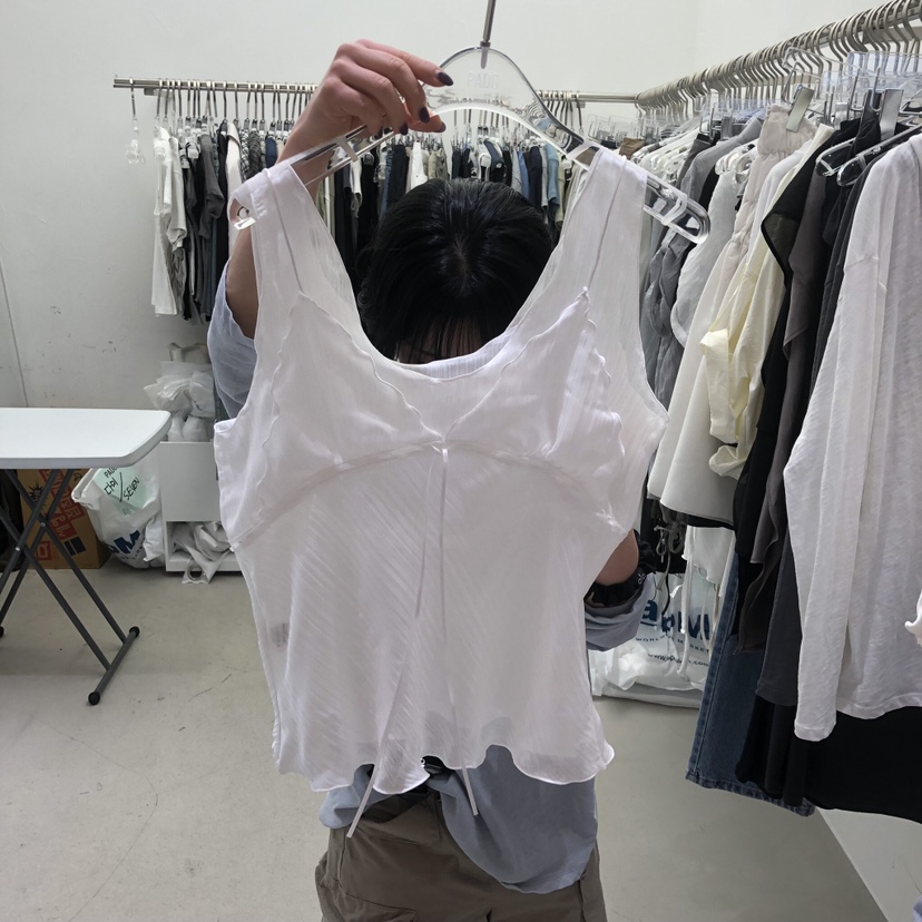 PADO韓國東大門直郵女裝新款時尚熱賣休閑吊帶背心假兩件PADO吊帶/背心圖色2