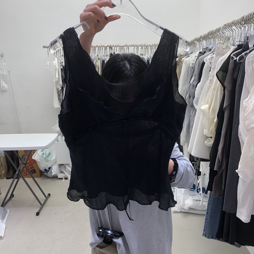 PADO韓國東大門直郵女裝新款時尚熱賣休閑吊帶背心假兩件PADO吊帶/背心圖色3