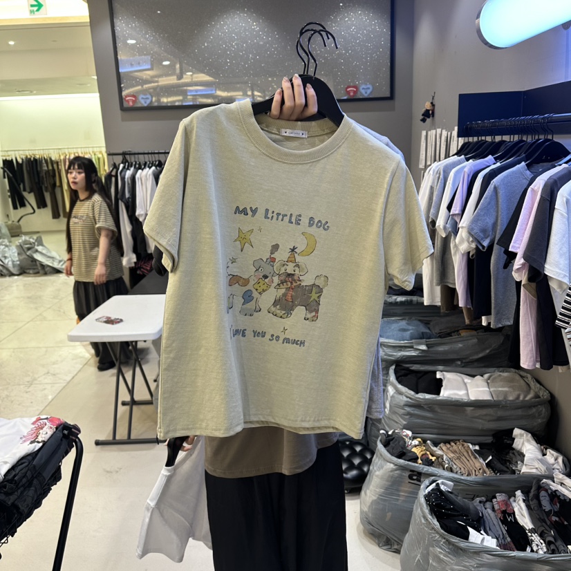 CREDITO韓國直郵實拍女士新品人氣26夏季熱賣職業時尚T恤CREDITOT恤圖色2