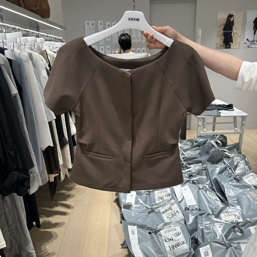 FAVOR-P韓國直郵女士新品26夏季熱賣推薦職業時尚休閑夾克FAVOR-P夾克圖色2