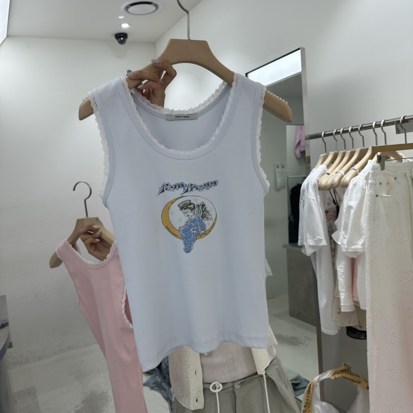 REPELLER韓國直郵實拍女裝新品時尚熱賣推薦吊帶背心蕾絲REPELLER吊帶/背心圖色2