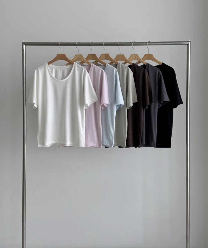 HEIZE東大門實拍韓國女裝新品26夏季熱賣人氣推薦職業T恤HEIZET恤圖色7左七色