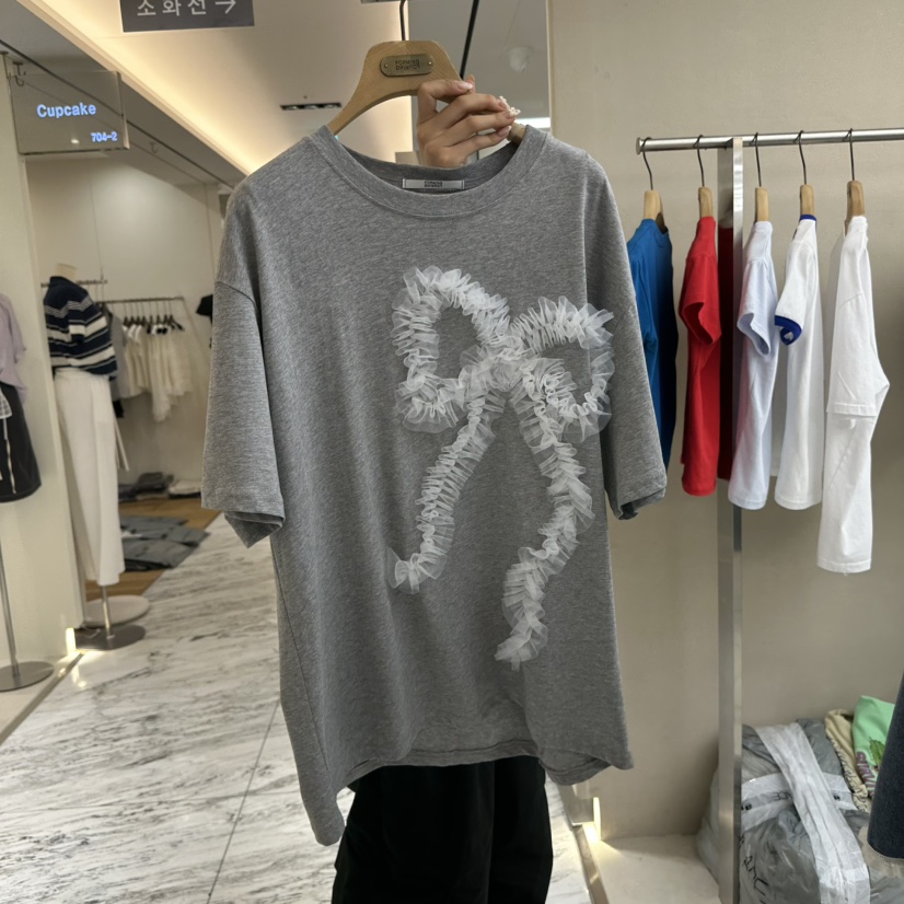 FORMING-P韓國直郵女裝新品休閑26春夏時尚熱賣職業T恤絲帶FORMING-PT恤圖色3