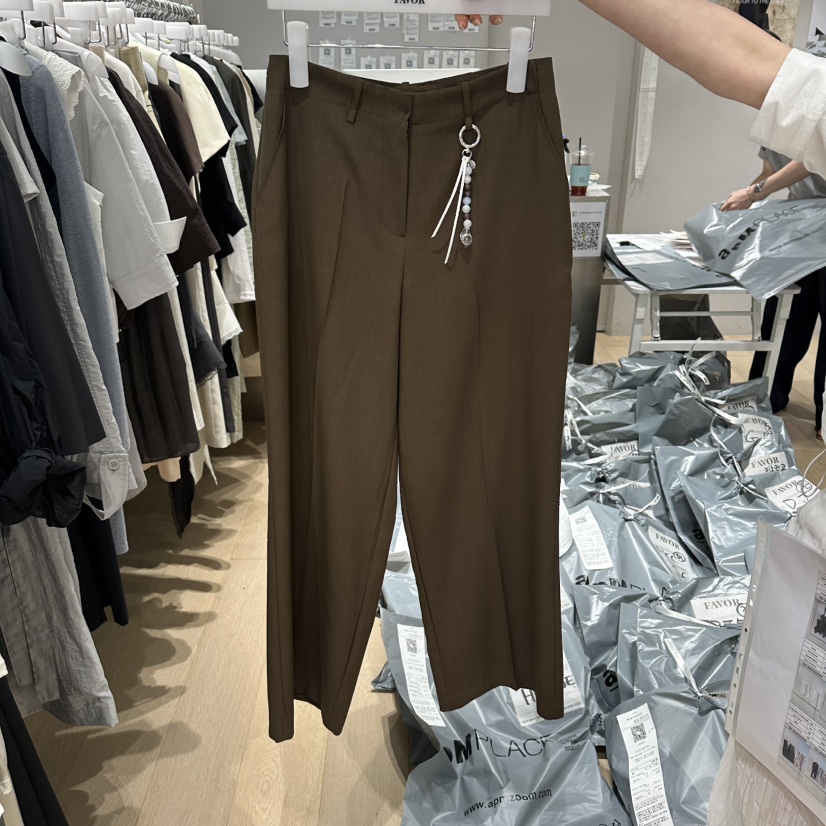 FAVOR-P韓國直郵女裝新品休閑26夏季職業時尚休閑褲貝雷FAVOR-P休閑褲圖色3
