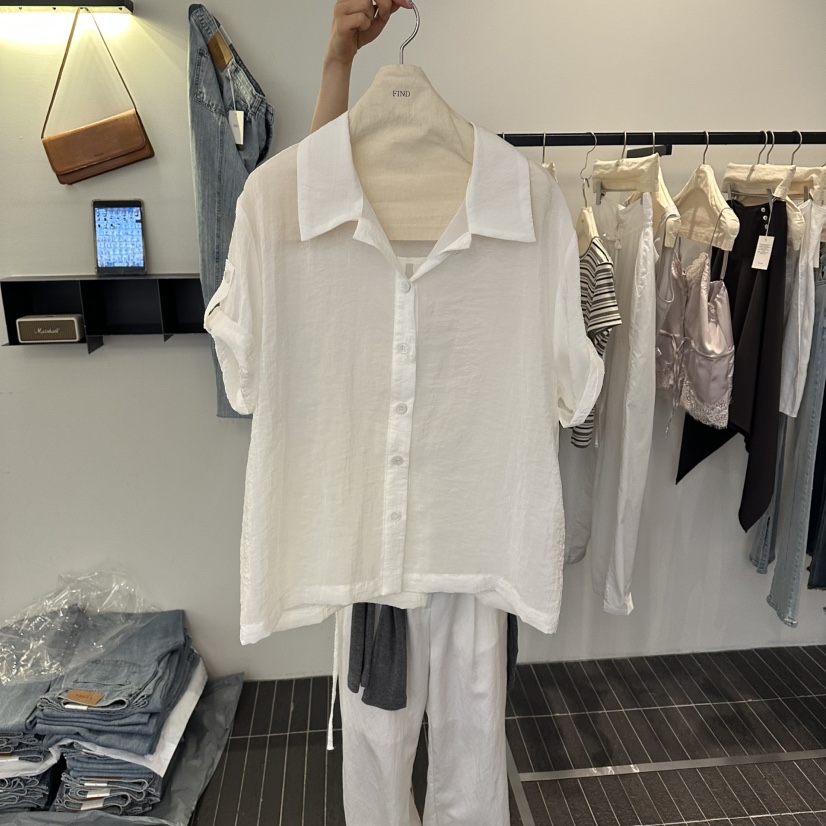 FIND-P韓國直郵女裝新品推薦熱賣休閑時尚人氣襯衫蕾絲衫FIND-P襯衫/蕾絲衫圖色1