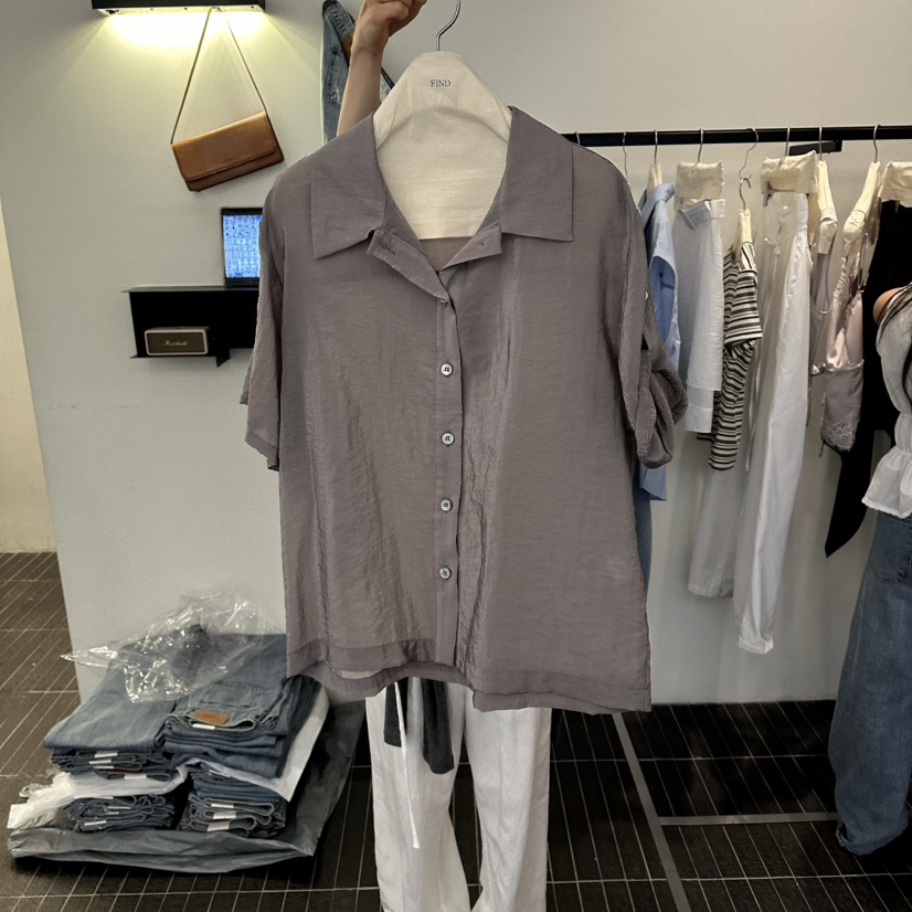 FIND-P韓國直郵女裝新品推薦熱賣休閑時尚人氣襯衫蕾絲衫FIND-P襯衫/蕾絲衫圖色3
