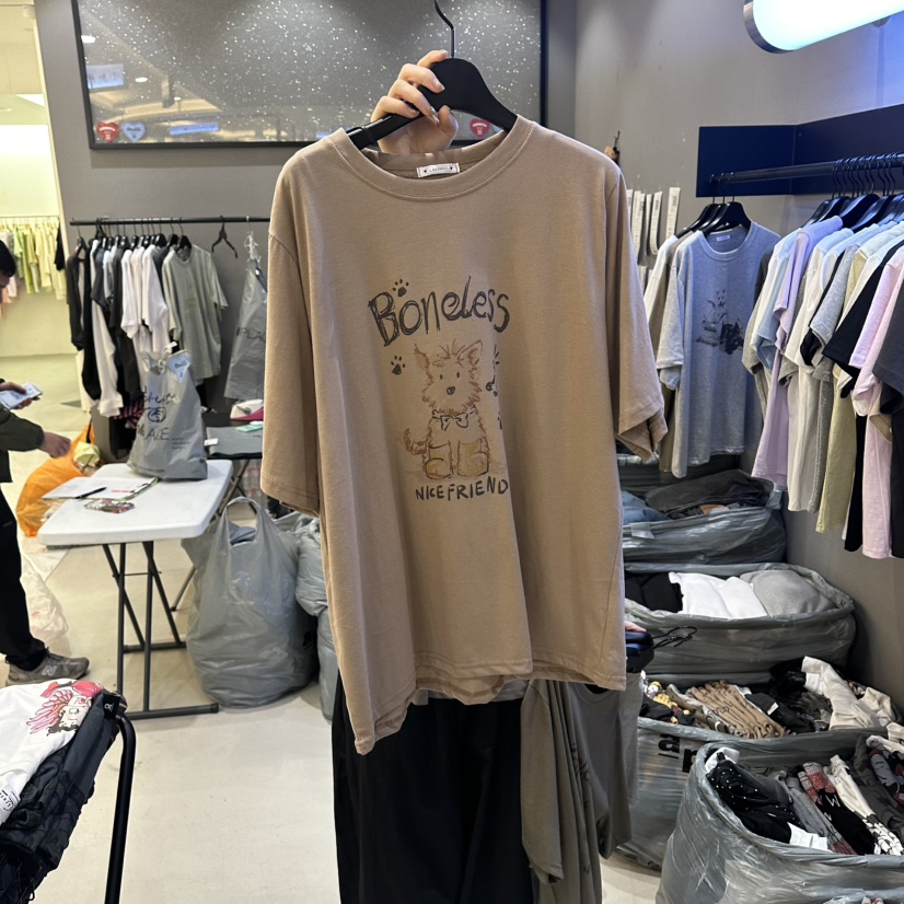 CREDITO韓國直郵女裝新品人氣推薦26夏季26春夏熱賣休閑T恤CREDITOT恤圖色1