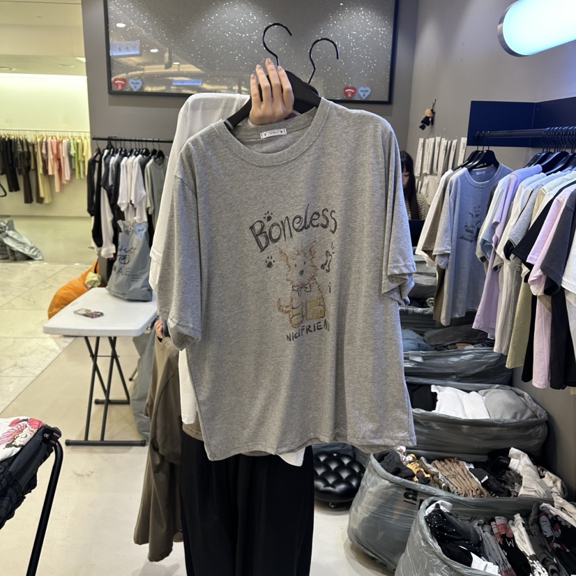 CREDITO韓國直郵女裝新品人氣推薦26夏季26春夏熱賣休閑T恤CREDITOT恤圖色3