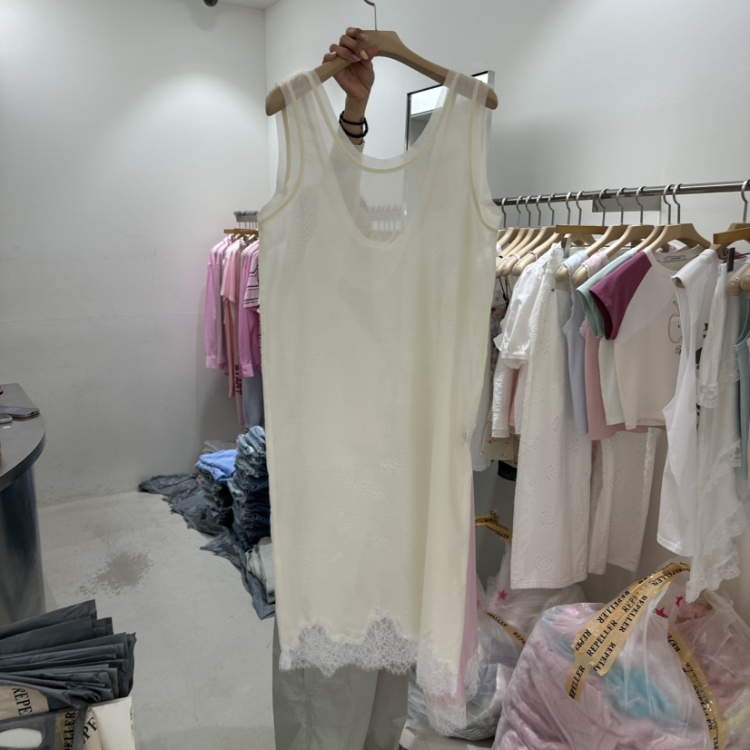 REPELLER韓國直郵女裝新款26春夏熱賣時尚連衣裙透視蕾絲REPELLER連衣裙圖色1