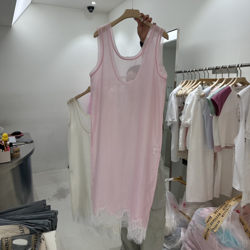 REPELLER韓國直郵女裝新款26春夏熱賣時尚連衣裙透視蕾絲REPELLER連衣裙圖色2