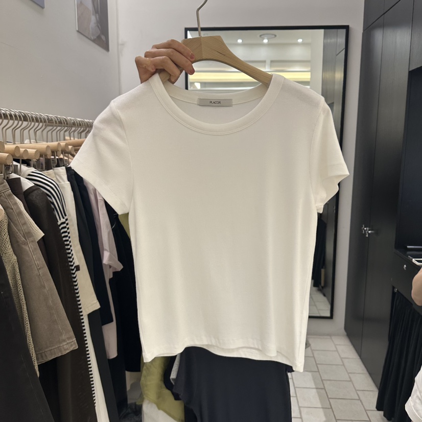 REGULARLY/PLACOR韓國直郵實拍女裝新品時尚職業26夏季T恤REGULARLY/PLACORT恤圖色1