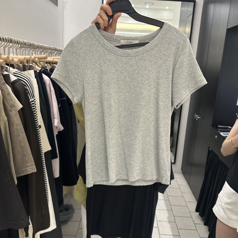 REGULARLY/PLACOR韓國直郵實拍女裝新品時尚職業26夏季T恤REGULARLY/PLACORT恤圖色4