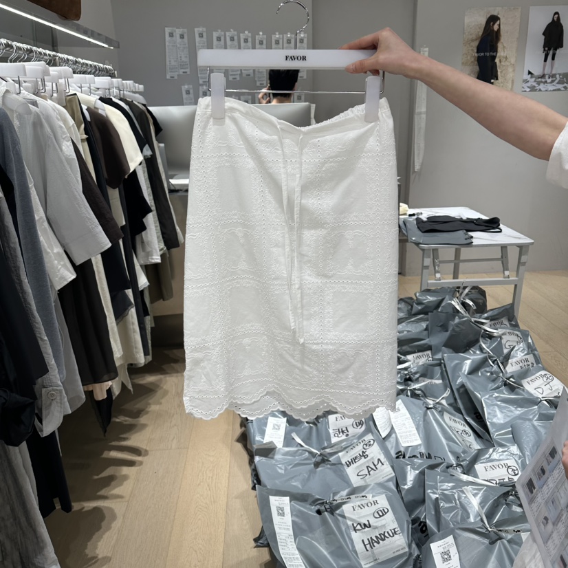 FAVOR-P韓國直郵女裝新品26春夏熱賣職業休閑半身裙中短裙FAVOR-P半身裙/中短裙圖色1