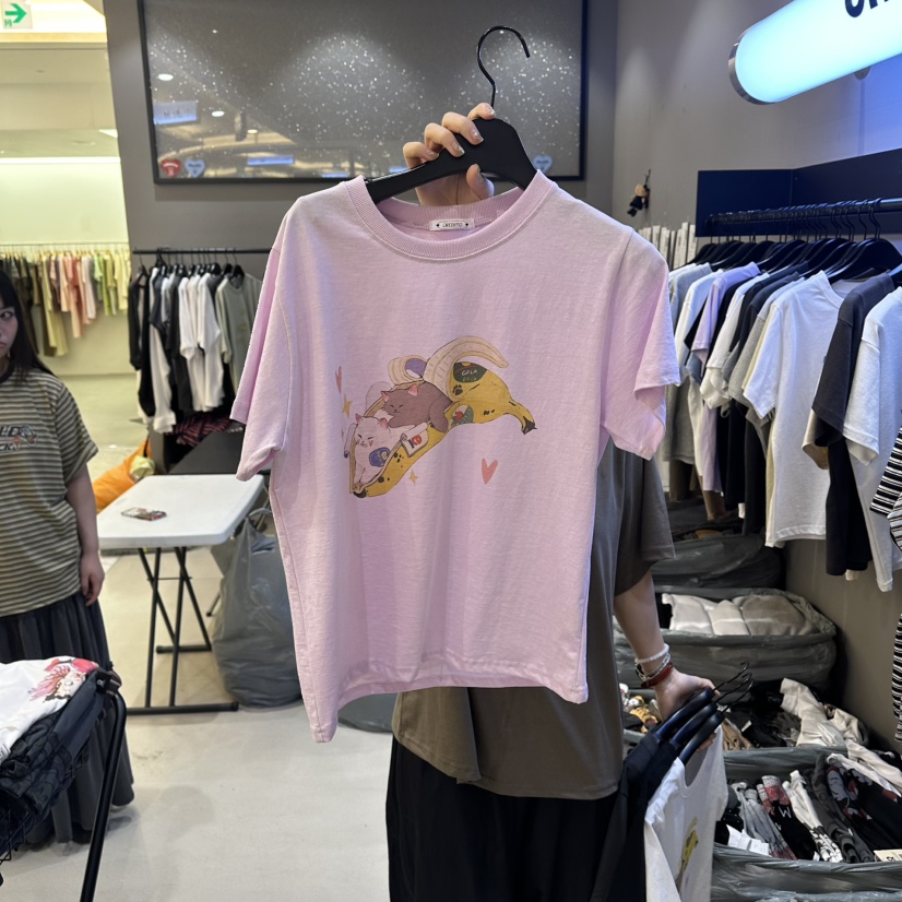CREDITO韓國直郵女裝新品休閑推薦時尚熱賣26夏季26春夏T恤CREDITOT恤圖色1